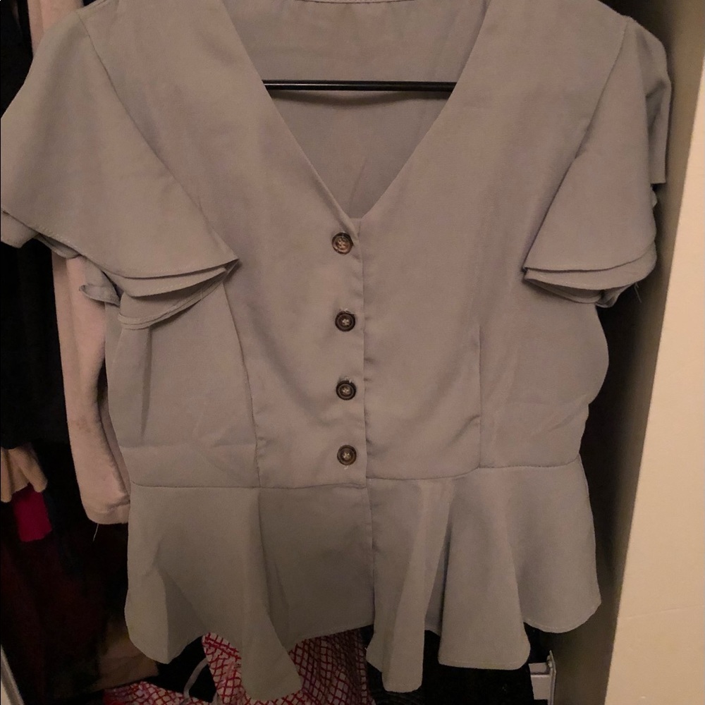 Shein Ruffle Blouse